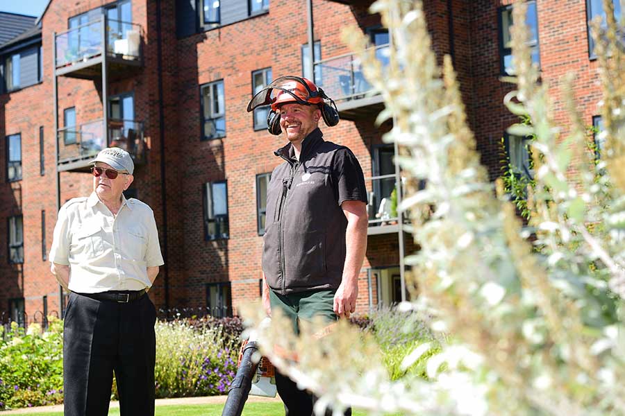 JK Horticulture on site at Adlington's The Bridges complex at Macclesfield